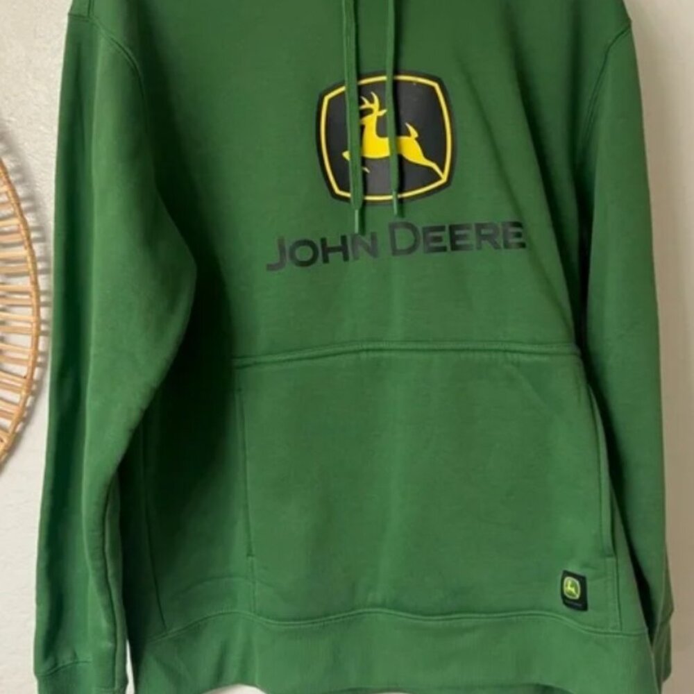 Authentic John Deere Forest Green Men's Hoodie Size: Medium - Picture 2 of 2